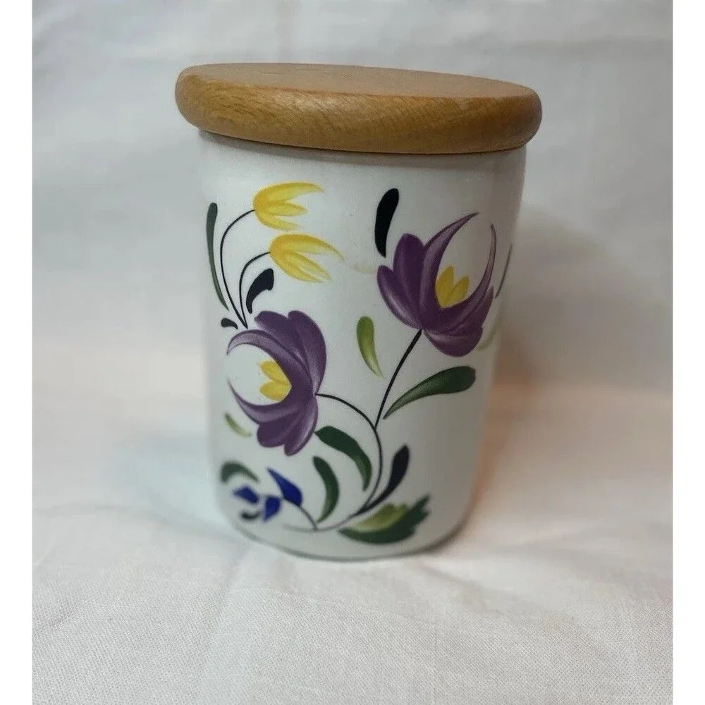 5” Canister Storage Jar w/Lid Welsh Dresser Portmeirion Angharad Menna 1992